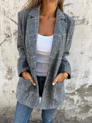 Serena - Blazer Donna Elegante Invernale a Quadri