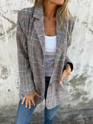 Serena - Blazer Donna Elegante Invernale a Quadri