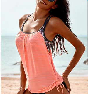 Tankini Donna Aurora – Costume Bikini con Top Ampio Regolabile