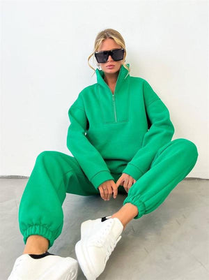 Tuta Donna Oversize con Zip – Stile Minimal e Comfort Assoluto – Vanessa