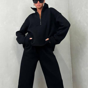 Tuta Donna Oversize con Zip – Stile Minimal e Comfort Assoluto – Vanessa