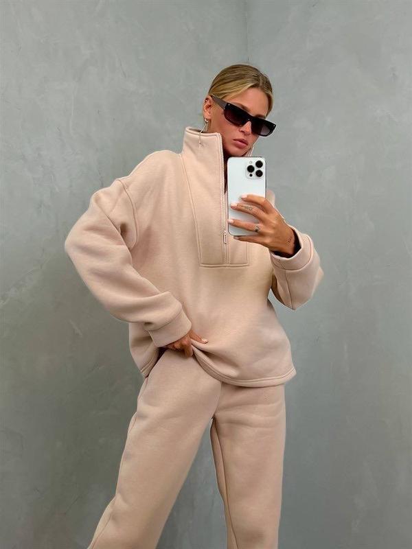 Tuta Donna Oversize con Zip – Stile Minimal e Comfort Assoluto – Vanessa