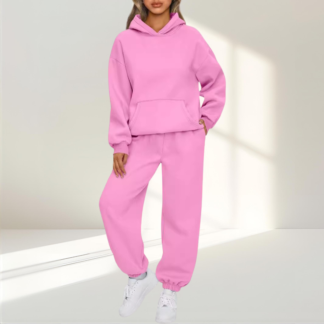 Tuta Donna con Cappuccio in Felpa – Morbida, Calda e Versatile – Martina