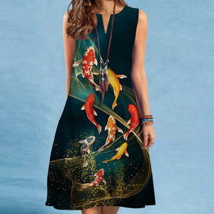 Vestito Alba – Vestito Donna Estivo con Stampa Artistica