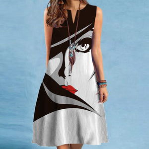 Vestito Alba – Vestito Donna Estivo con Stampa Artistica