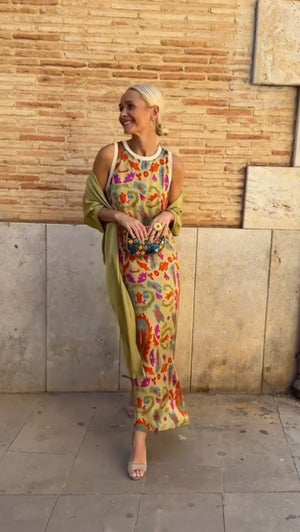 Vestito Lungo Elegante Donna – Abito Estivo Chic per Cerimonia e Eventi