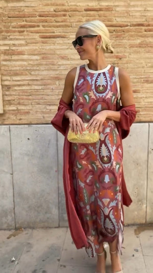 Vestito Lungo Elegante Donna – Abito Estivo Chic per Cerimonia e Eventi