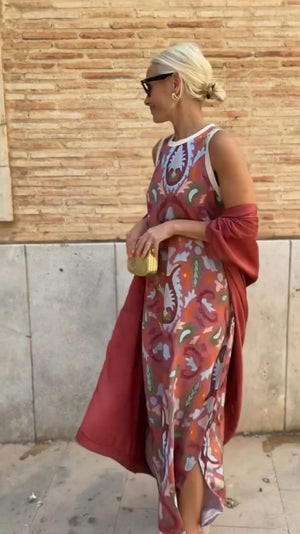 Vestito Lungo Elegante Donna – Abito Estivo Chic per Cerimonia e Eventi