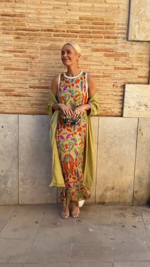 Vestito Lungo Elegante Donna – Abito Estivo Chic per Cerimonia e Eventi