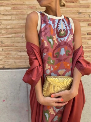 Vestito Lungo Elegante Donna – Abito Estivo Chic per Cerimonia e Eventi