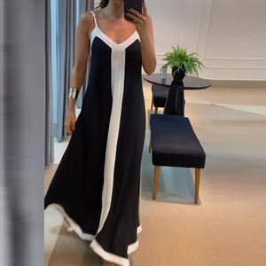 Vestito Lungo Estivo Bicolore