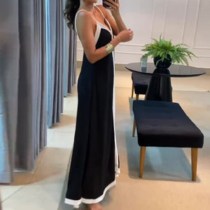 Vestito Lungo Estivo Bicolore