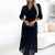 Vestito Anna Midi Elegante con Scollo a V