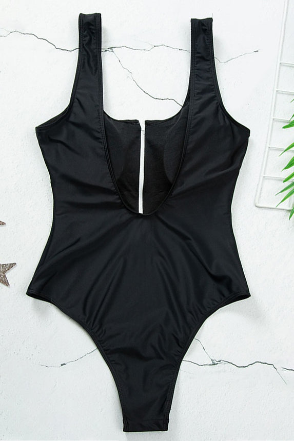 Costume da Bagno Scollo a V con Zip