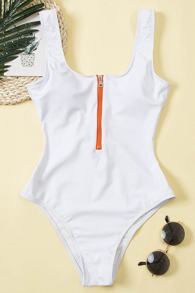 Costume da Bagno Scollo a V con Zip