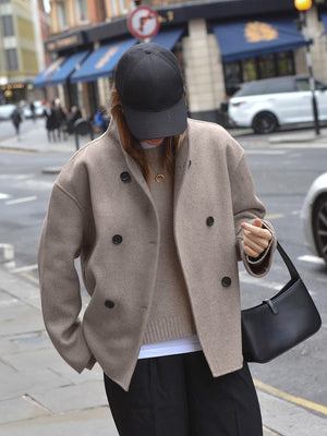 Cappotto Donna Invernale Elegante Doppiopetto – Martina