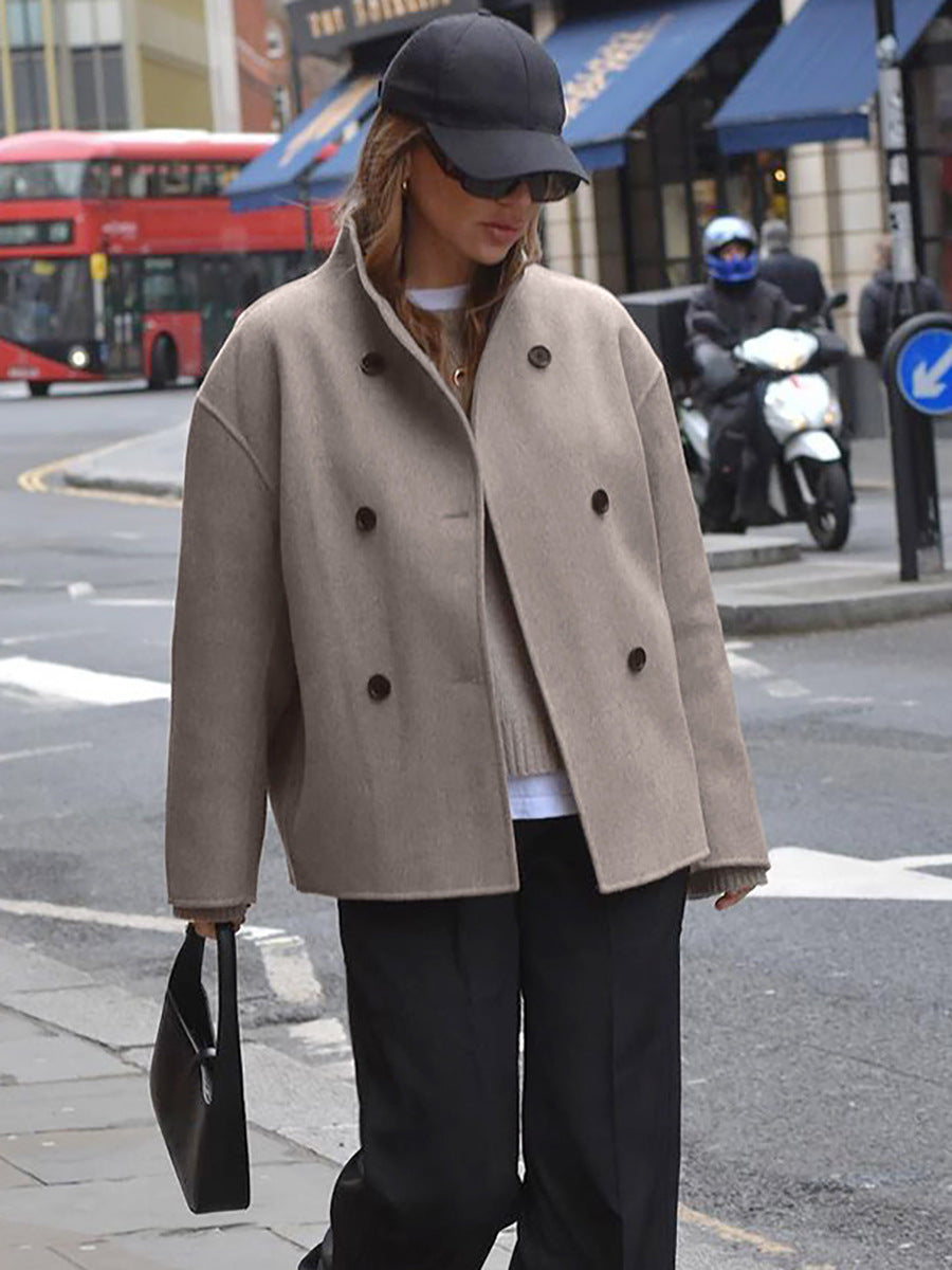 Cappotto Donna Invernale Elegante Doppiopetto – Martina