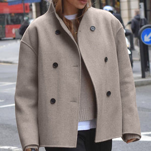 Cappotto Donna Invernale Elegante Doppiopetto – Martina