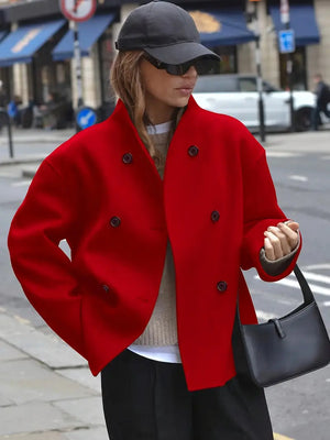 Cappotto Donna Invernale Elegante Doppiopetto – Martina