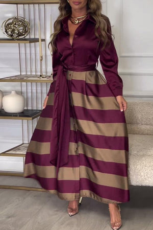 Viena - Vestito Lungo Elegante con Effetto Due Pezzi