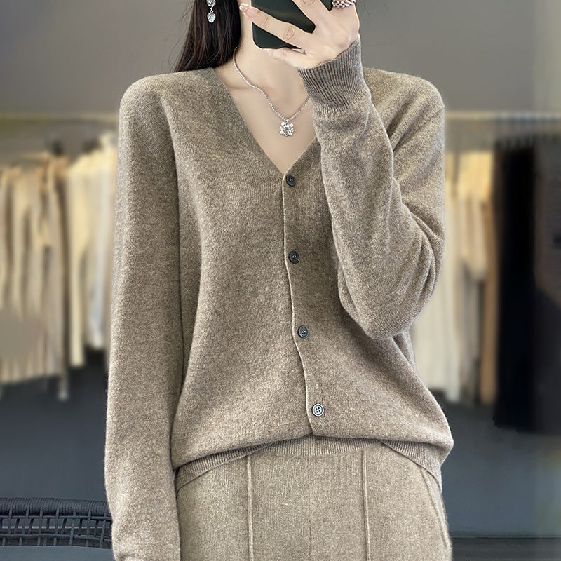 Cardigan Donna Elegante Anna in Lana – Morbido, Caldo e Versatile per Ogni Occasione