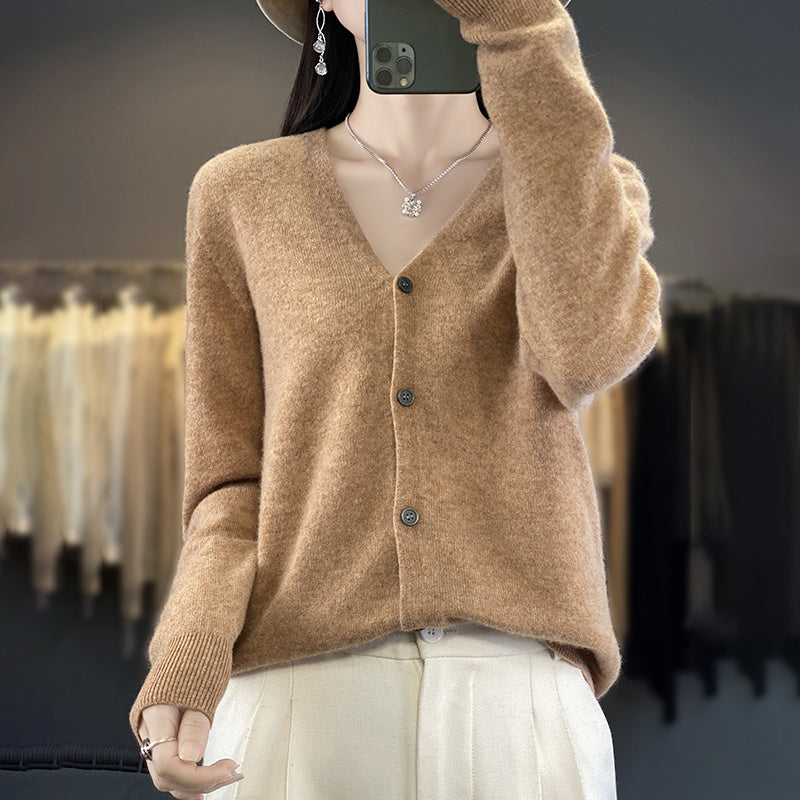 Cardigan Donna Elegante Anna in Lana – Morbido, Caldo e Versatile per Ogni Occasione