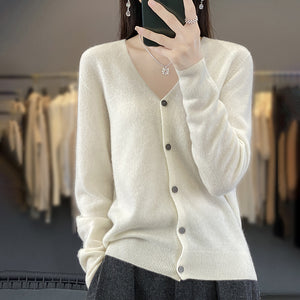 Cardigan Donna Elegante Anna in Lana – Morbido, Caldo e Versatile per Ogni Occasione