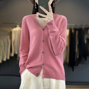 Cardigan Donna Elegante Anna in Lana – Morbido, Caldo e Versatile per Ogni Occasione