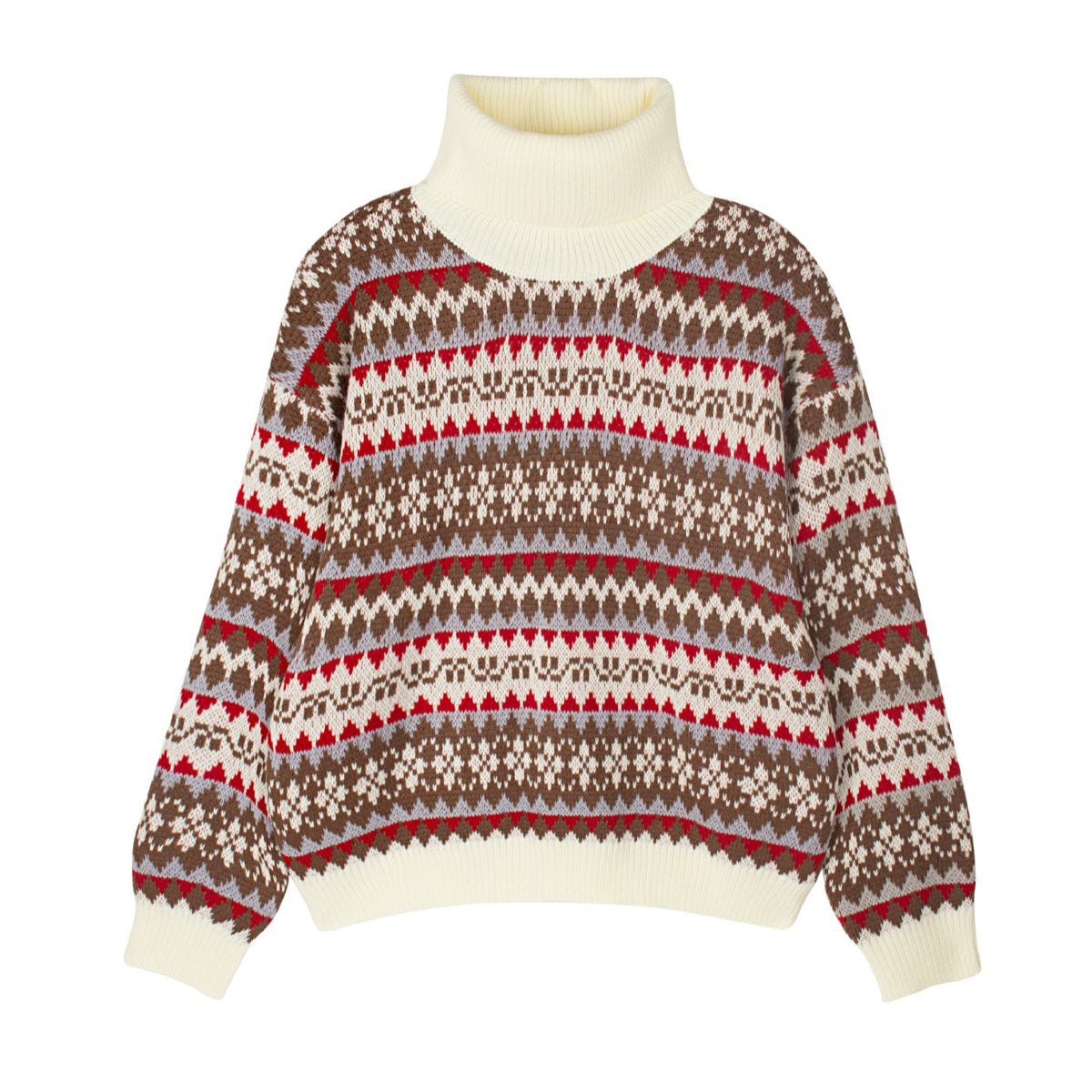 Maglione Natalizio Donna Morbido con Collo Alto – Calore e Stile per le Feste – Clara