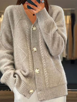 Cardigan Donna Morbido e Avvolgente – Eleganza Romantica per Ogni Giorno – Rachele