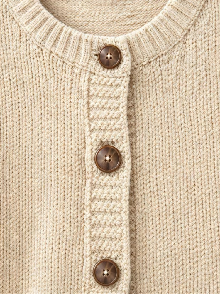 Cardigan Donna Morbido con Bottoni – Eleganza Naturale per Ogni Giorno – Lucia