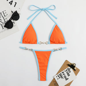 Bikini Isabela - Slip Brasiliano e Top Triangolo - Sunset Edition