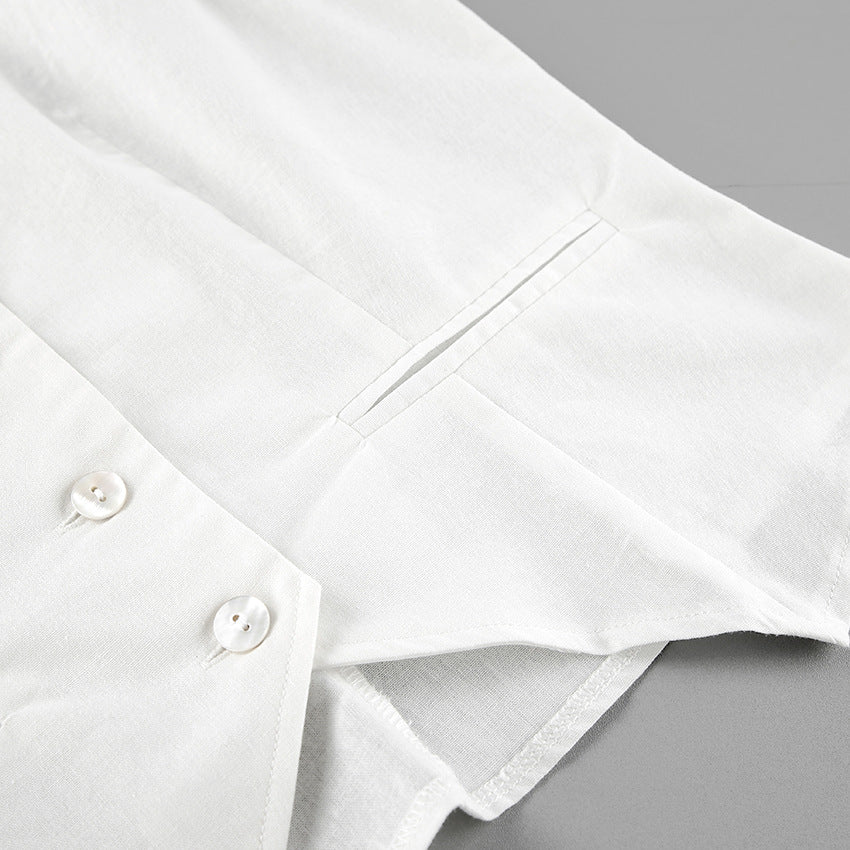 Completo Gilet e Shorts in Lino