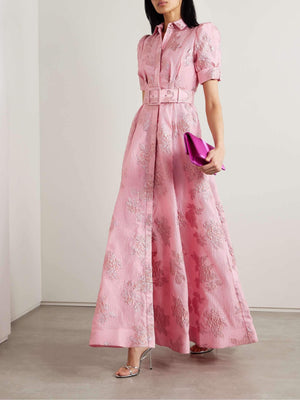 Anabella | Vestito Elegante con Chic Maniche Corte Sbuffate