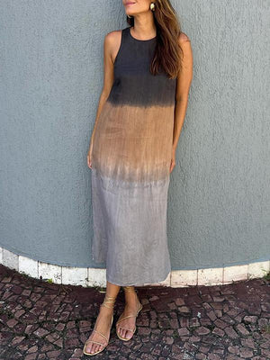 Lysandra - Vestito Lungo Casual con Stampa Tie-Dye