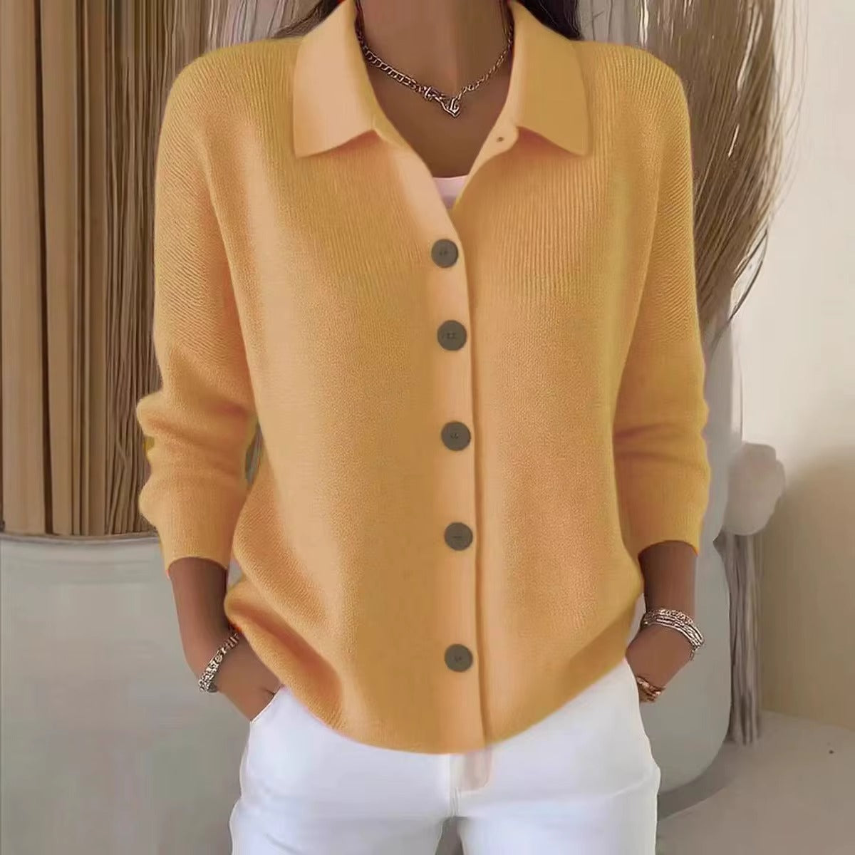 Cardigan Donna Morbido e Versatile – Eleganza Casual per Ogni Giorno – Giada