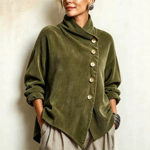 Giacca Donna Morbida con Collo Avvolgente – Comfort Elegante per Ogni Giorno – Federica