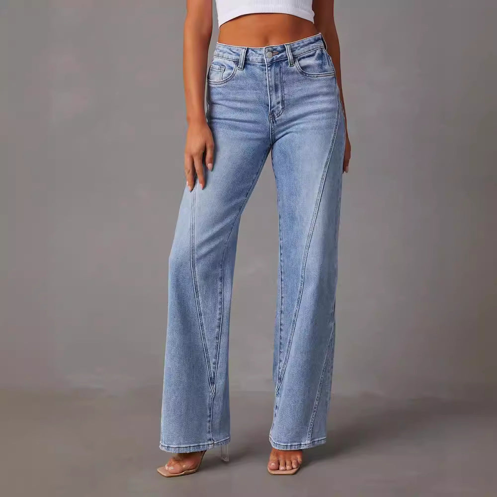 Ashley - Pantaloni Jeans Dritti Eleganti