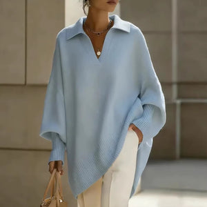 Poncho Donna Morbido con Colletto – Eleganza Avvolgente e Libertà di Movimento – Noemi