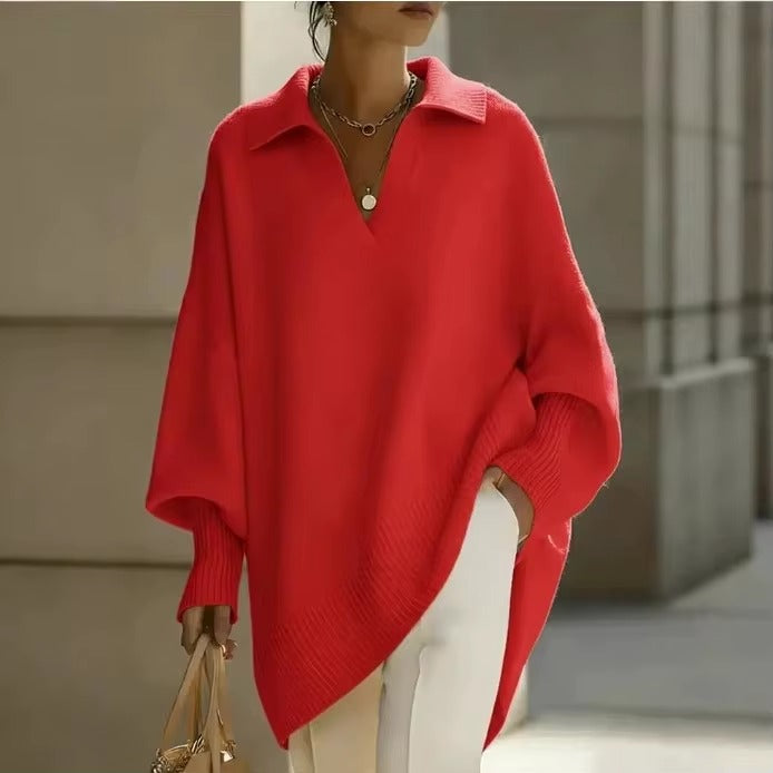 Poncho Donna Morbido con Colletto – Eleganza Avvolgente e Libertà di Movimento – Noemi