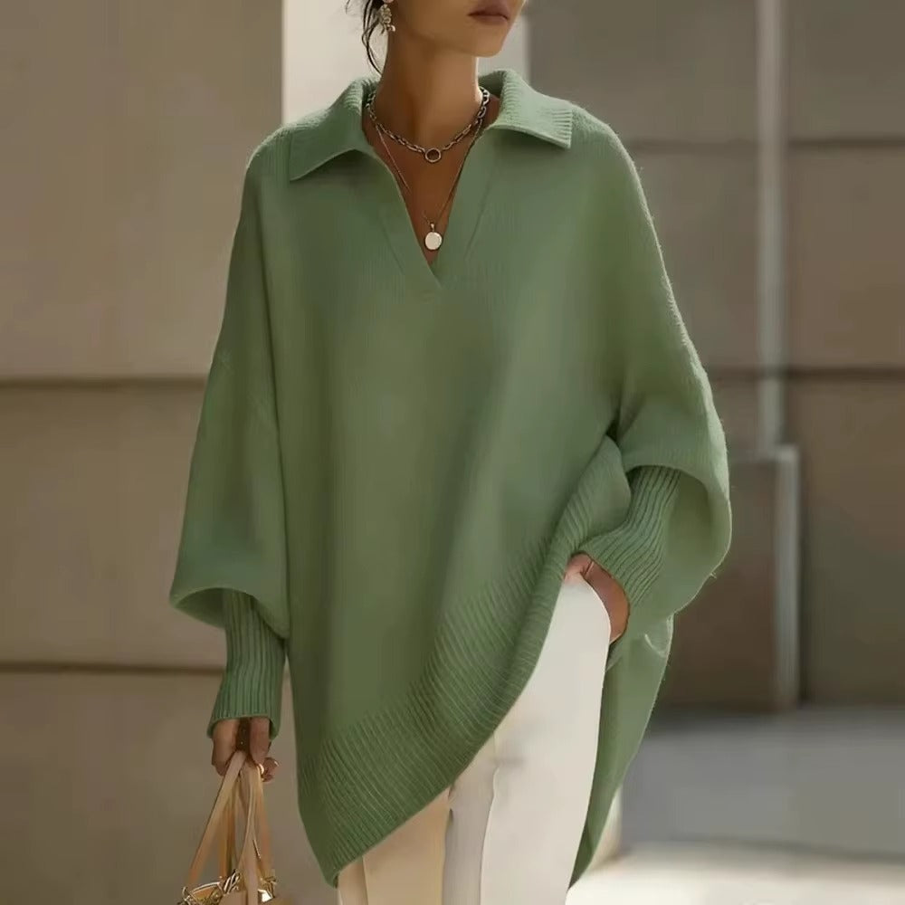 Poncho Donna Morbido con Colletto – Eleganza Avvolgente e Libertà di Movimento – Noemi