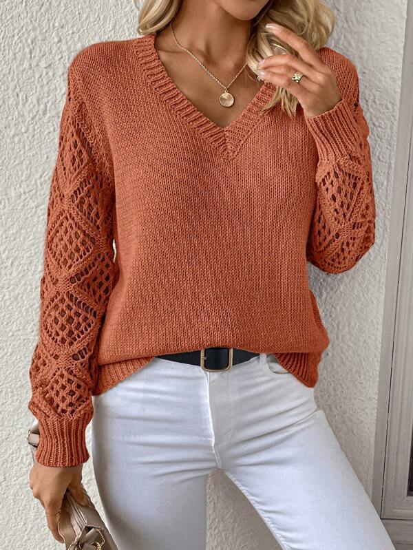 Maglione Donna con Scollo a V – Eleganza Leggera e Comfort Quotidiano – Teresa