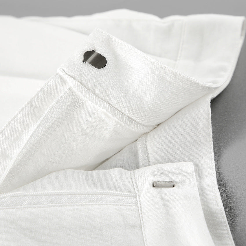 Completo Gilet e Shorts in Lino