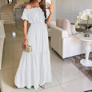 Vestito Lungo Elegante Chloe con Spalle Scoperte